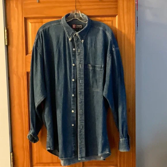 white christmas dresses Shoals Denim Maxi Shirt Dress in Light Indigo main image 0